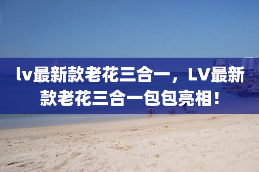 lv最新款老花三合一，LV最新款老花三合一包包亮相！