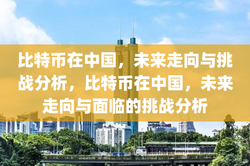 比特幣在中國，未來走向與挑戰(zhàn)分析，比特幣在中國，未來走向與面臨的挑戰(zhàn)分析