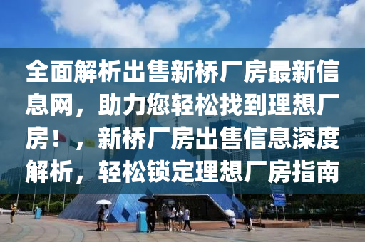 全面解析出售新橋廠房最新信息網(wǎng)，助力您輕松找到理想廠房！，新橋廠房出售信息深度解析，輕松鎖定理想廠房指南