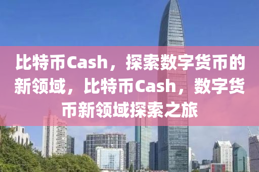 比特幣Cash，探索數(shù)字貨幣的新領(lǐng)域，比特幣Cash，數(shù)字貨幣新領(lǐng)域探索之旅