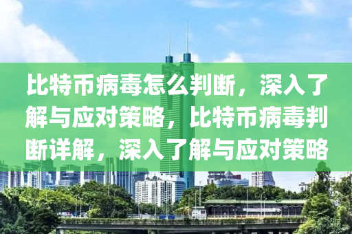 比特幣病毒怎么判斷，深入了解與應(yīng)對策略，比特幣病毒判斷詳解，深入了解與應(yīng)對策略