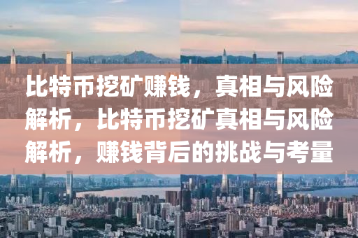 比特幣挖礦賺錢，真相與風(fēng)險(xiǎn)解析，比特幣挖礦真相與風(fēng)險(xiǎn)解析，賺錢背后的挑戰(zhàn)與考量