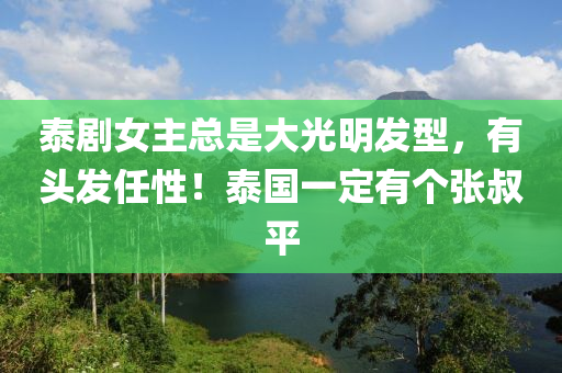 泰劇女主總是大光明發(fā)型，有頭發(fā)任性！泰國一定有個張叔平