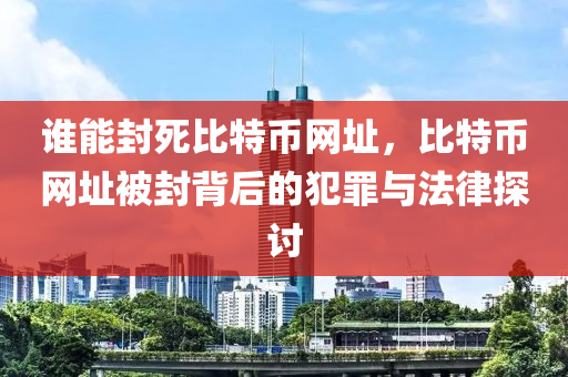 誰(shuí)能封死比特幣網(wǎng)址，比特幣網(wǎng)址被封背后的犯罪與法律探討