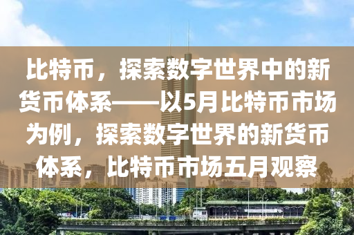 比特幣，探索數(shù)字世界中的新貨幣體系——以5月比特幣市場(chǎng)為例，探索數(shù)字世界的新貨幣體系，比特幣市場(chǎng)五月觀察