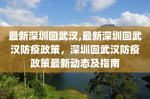 最新深圳回武漢,最新深圳回武漢防疫政策，深圳回武漢防疫政策最新動(dòng)態(tài)及指南