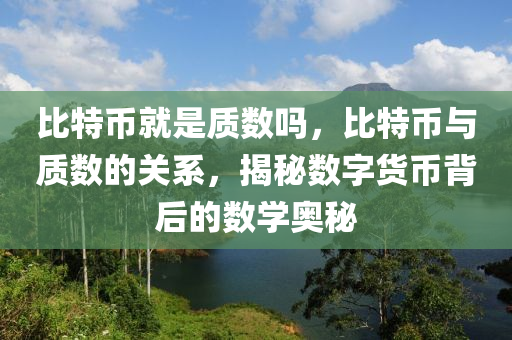 比特幣就是質(zhì)數(shù)嗎，比特幣與質(zhì)數(shù)的關(guān)系，揭秘?cái)?shù)字貨幣背后的數(shù)學(xué)奧秘