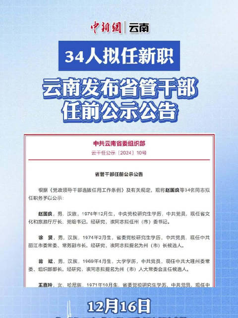 云南最新任免一批干部,云南省最新任免一批干部，云南最新一批干部任免名單揭曉